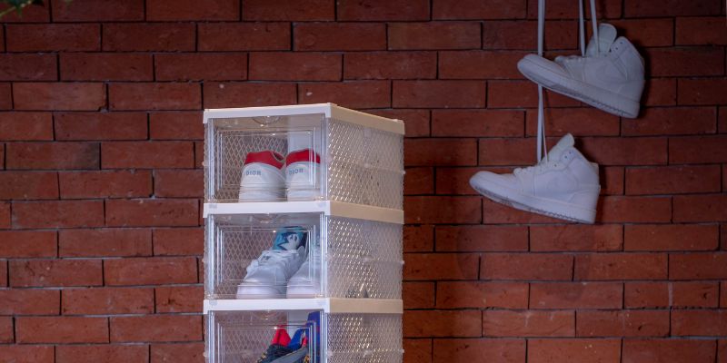 Home Decor Inspiration: Creative Decor with Sneaker Storage Crates and Racks